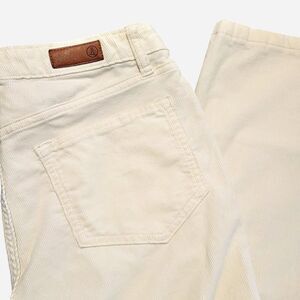 Lands End Women's 8 Off White Corduroy Bootcut mid rise pants